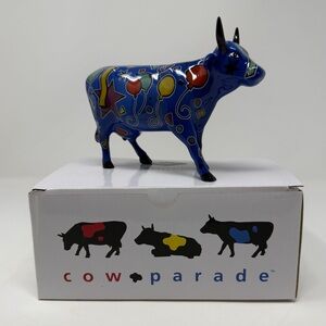 NWT Cow Parade Party Cow Collectible Retired Figurine #9178